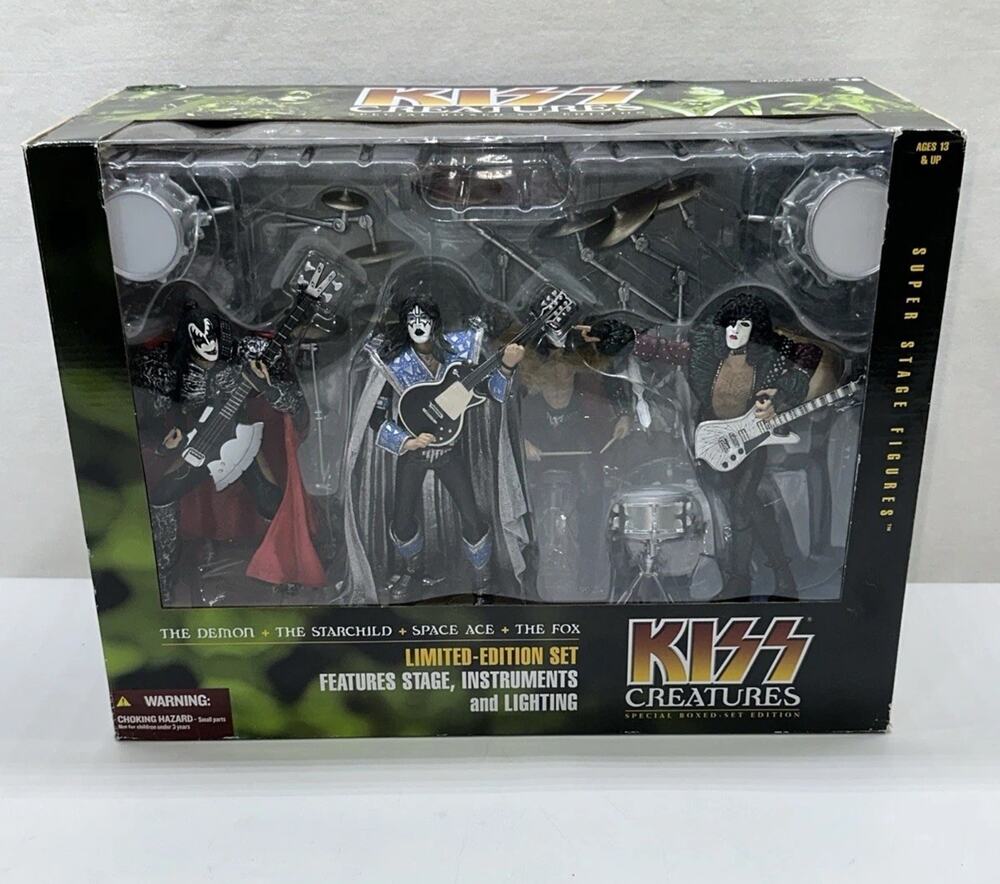 2002 McFarlane KISS ALIVE STAGE LIMITED EDITION SEALED ACE GENE PETER PAUL NIB
